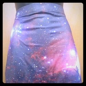 Black Milk Galaxy Purple Skirt